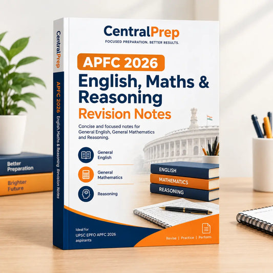 APFC 2026 English, Maths & Reasoning Revision Notes